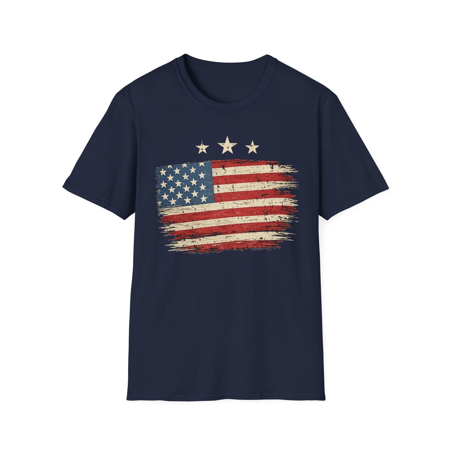 Vintage Distressed American Flag T-Shirt | Patriotic USA Tee | 4th of July Shirt