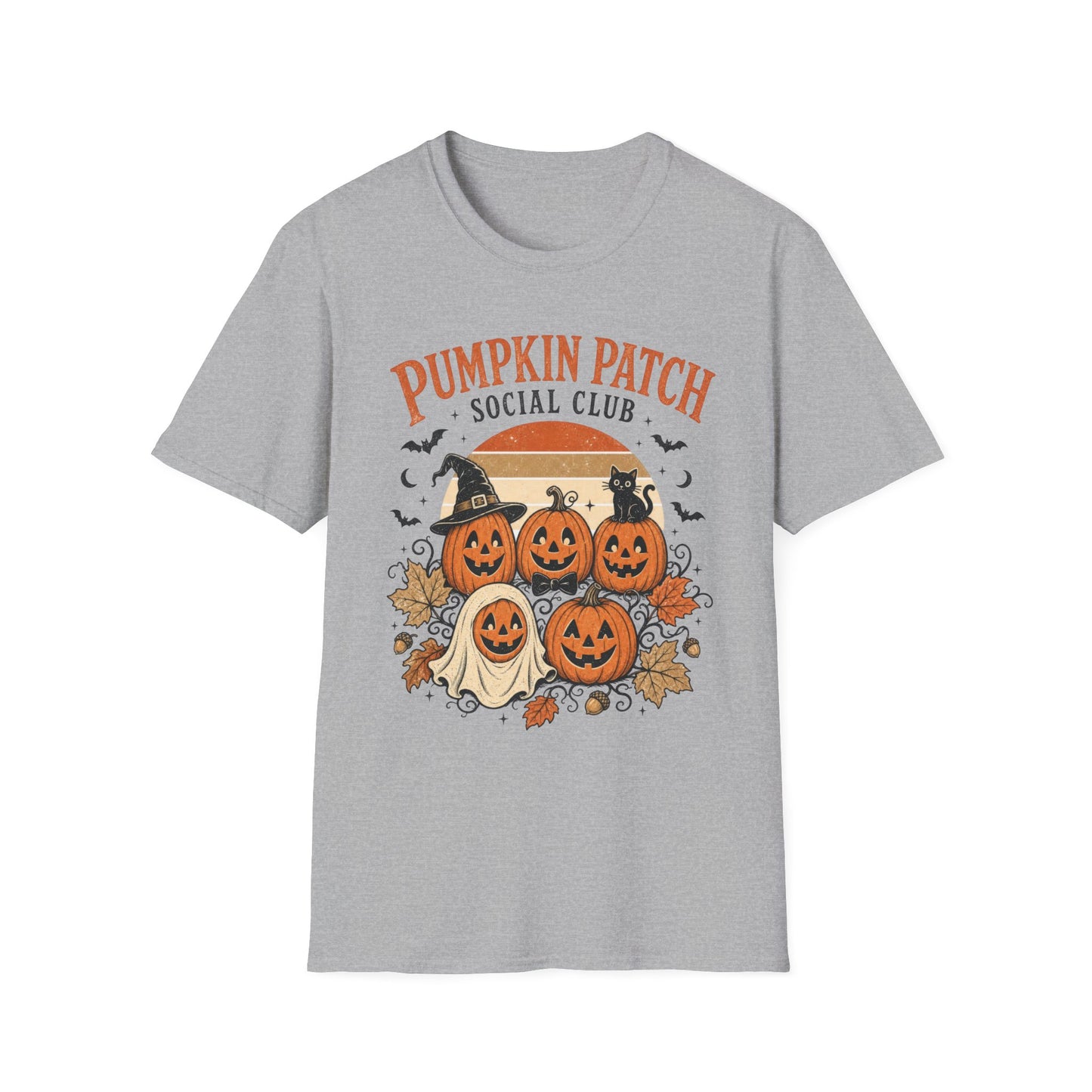 Pumpkin Patch Social Club T-Shirt | Retro Fall Pumpkin Graphic Tee
