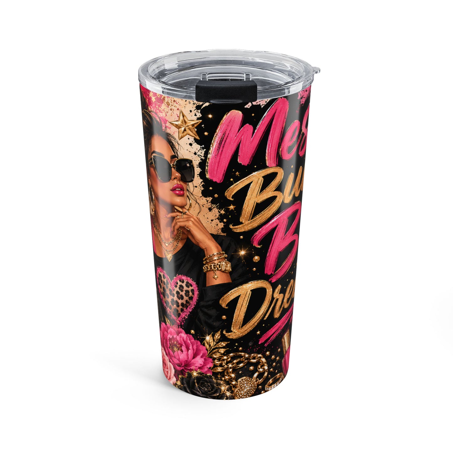 20oz Glam Diva Tumbler | Boss Babe Coffee Travel Mug | Business Woman Gift