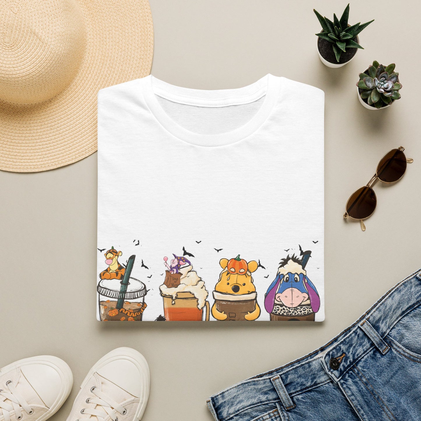 Cute Fall T-Shirt | Pumpkin Latte Cow & Friends Graphic Tee