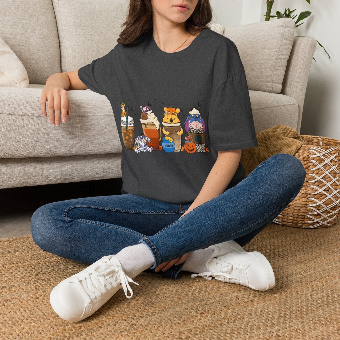 Cute Fall T-Shirt | Pumpkin Latte Cow & Friends Graphic Tee