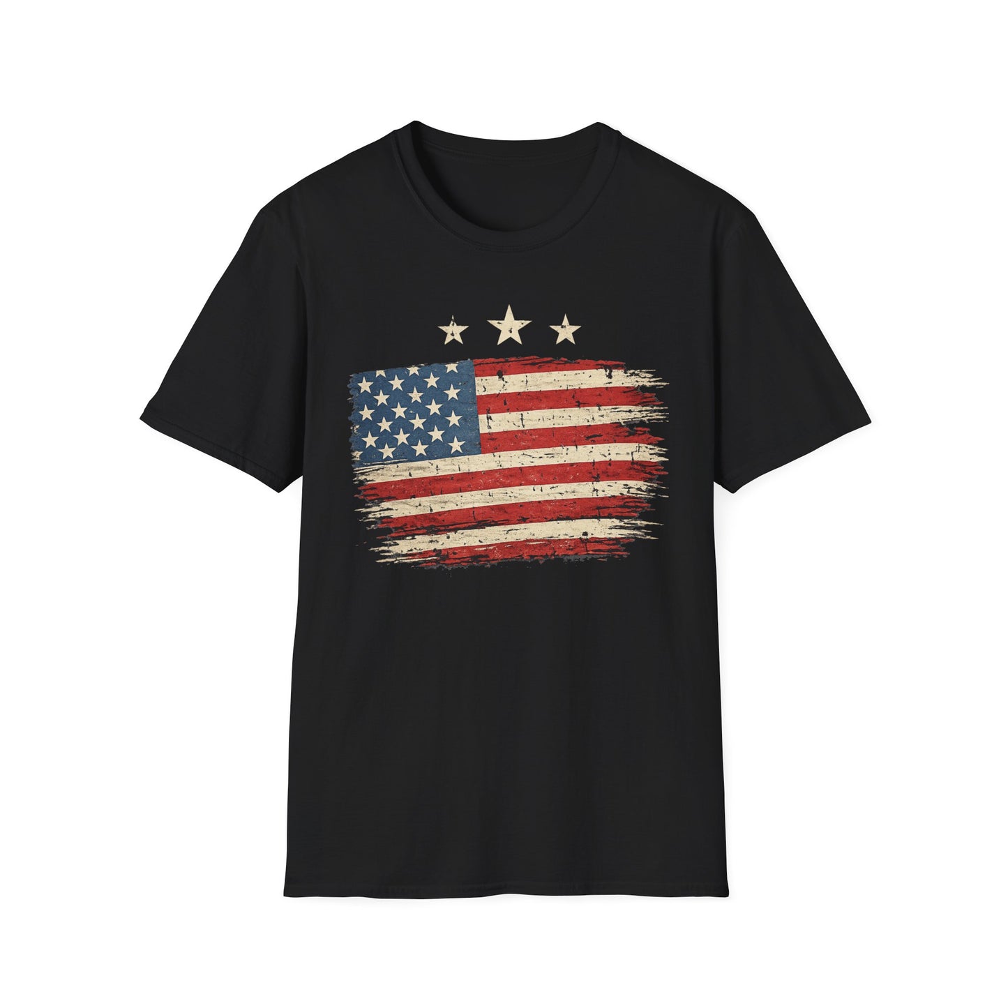 Vintage Distressed American Flag T-Shirt | Patriotic USA Tee | 4th of July Shirt