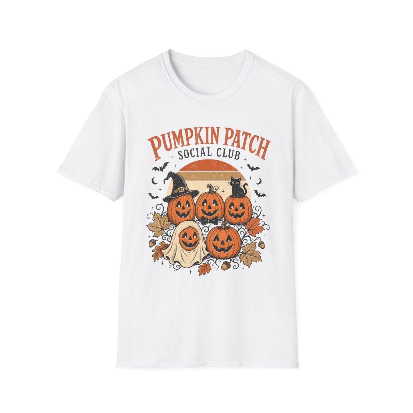 Pumpkin Patch Social Club T-Shirt | Retro Fall Pumpkin Graphic Tee