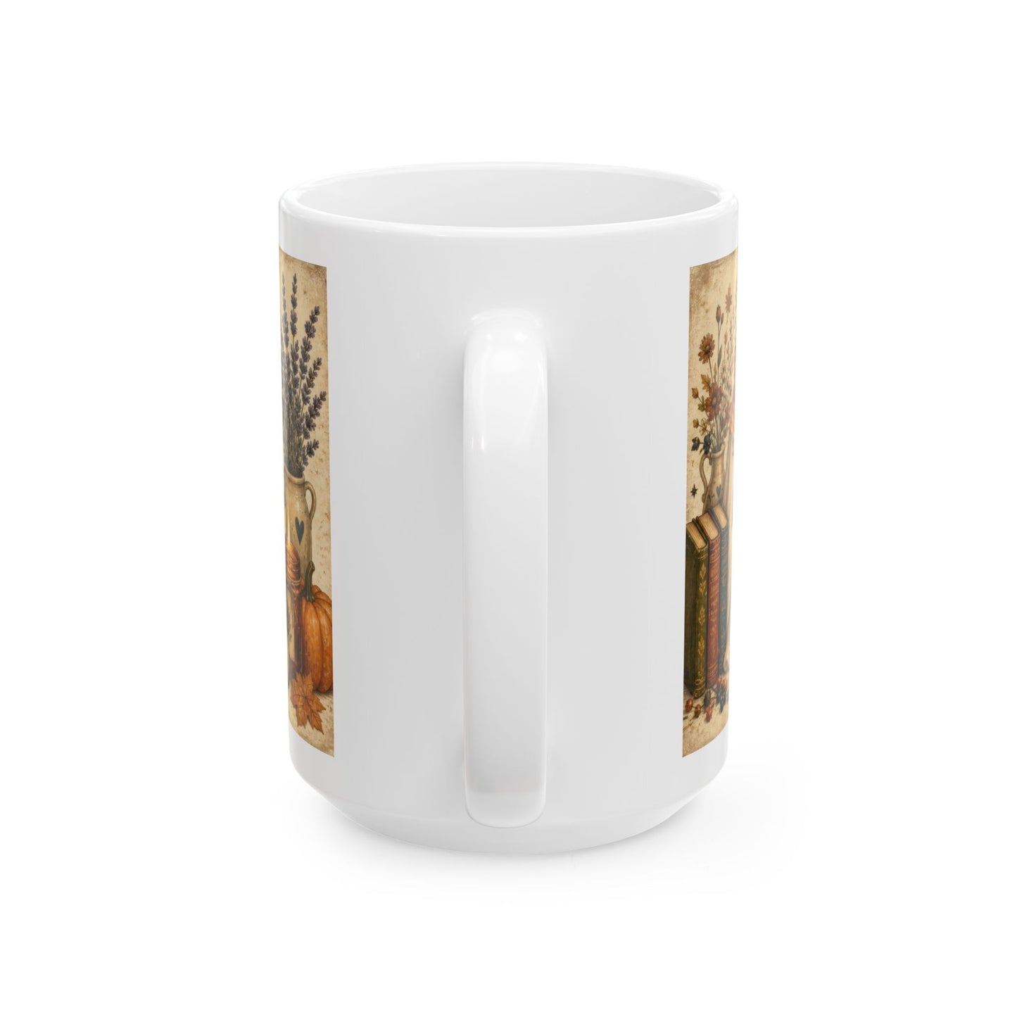 Booked for Fall Mug | Autumn Book Lover Coffee Cup, 15 oz