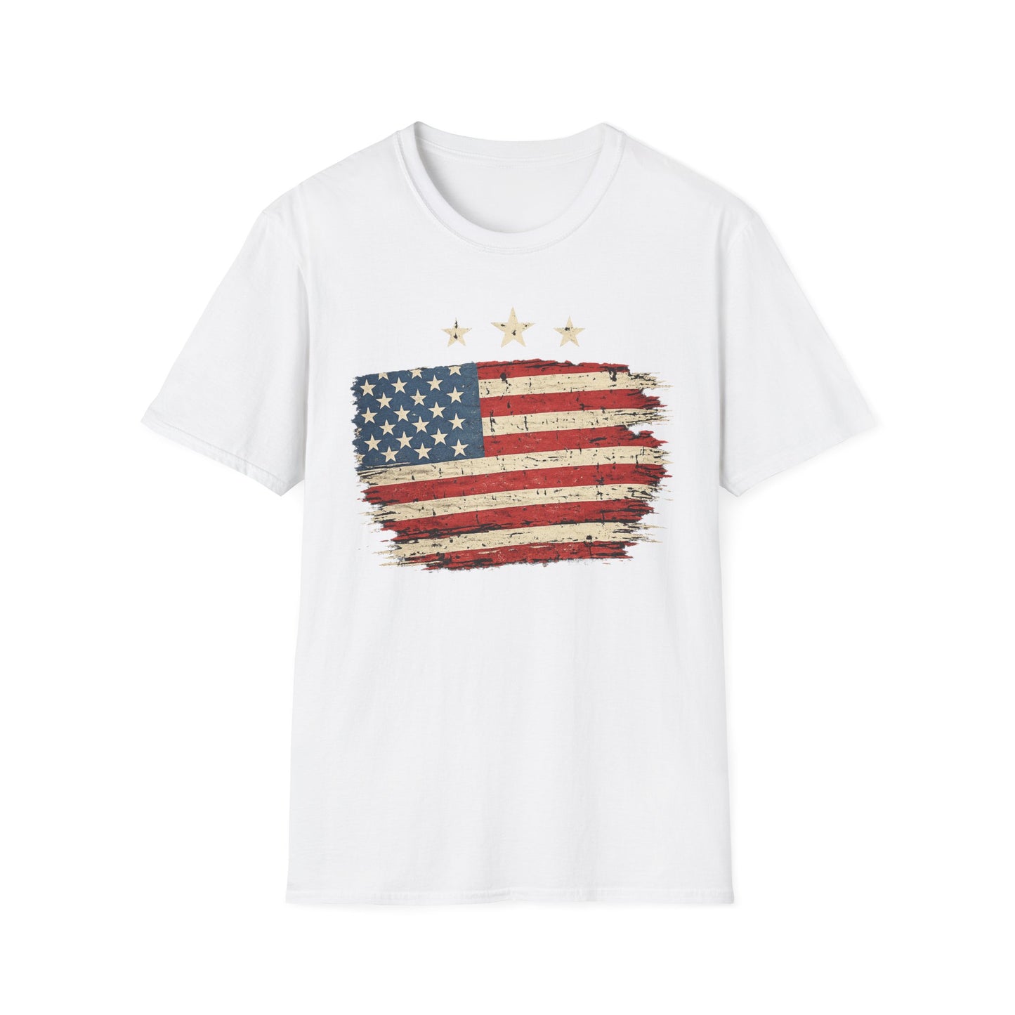 Vintage Distressed American Flag T-Shirt | Patriotic USA Tee | 4th of July Shirt