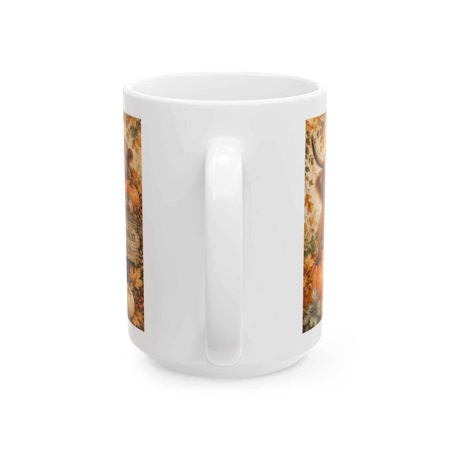 Cutest Pumpkin in the Patch Mug | Highland Cow Fall Coffee Cup, 15 oz