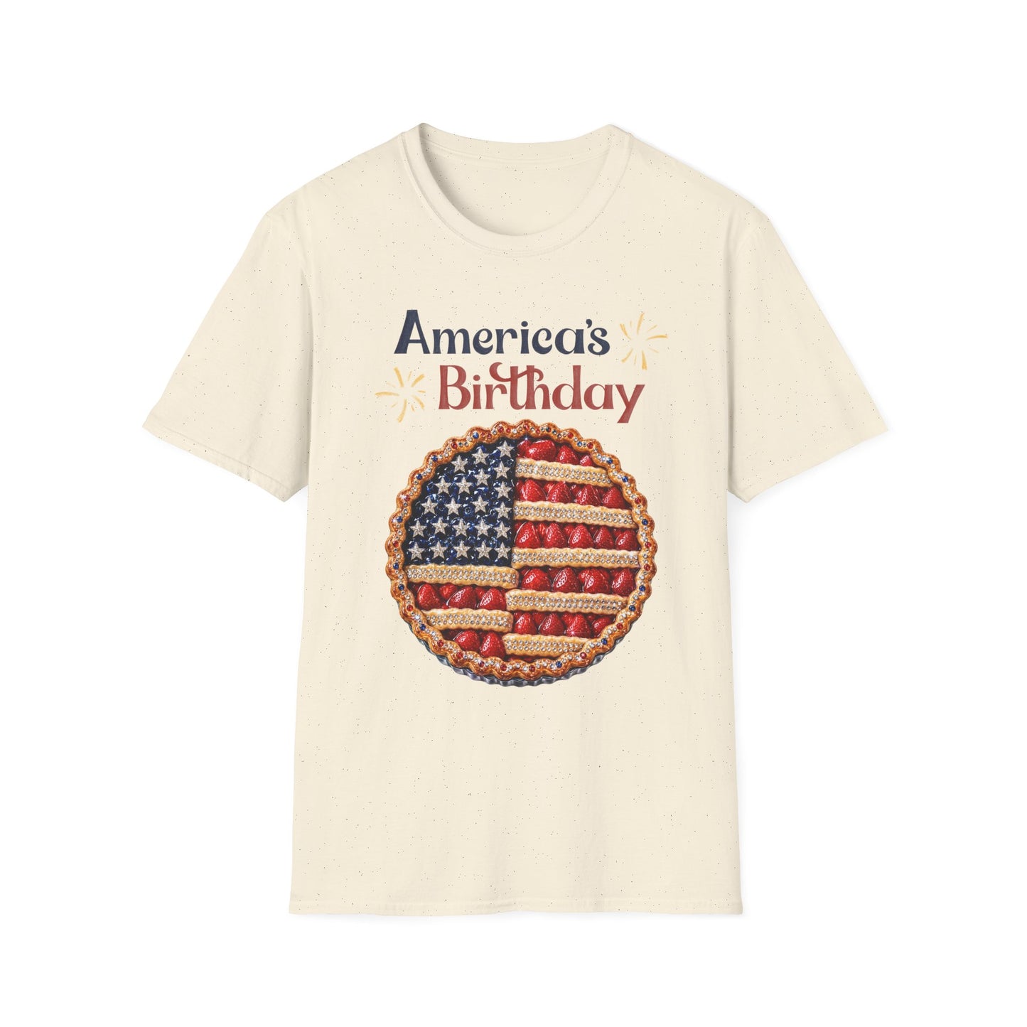 America's Birthday Shirt | Patriotic Pie Graphic Tee | Fourth of July T-Shirt