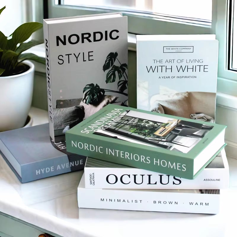 Luxury Home Decor Fake Book Storage Box Decorative Books Designer Coffee Table Books Bedroom Shooting Prop Fashion Magazine Boho