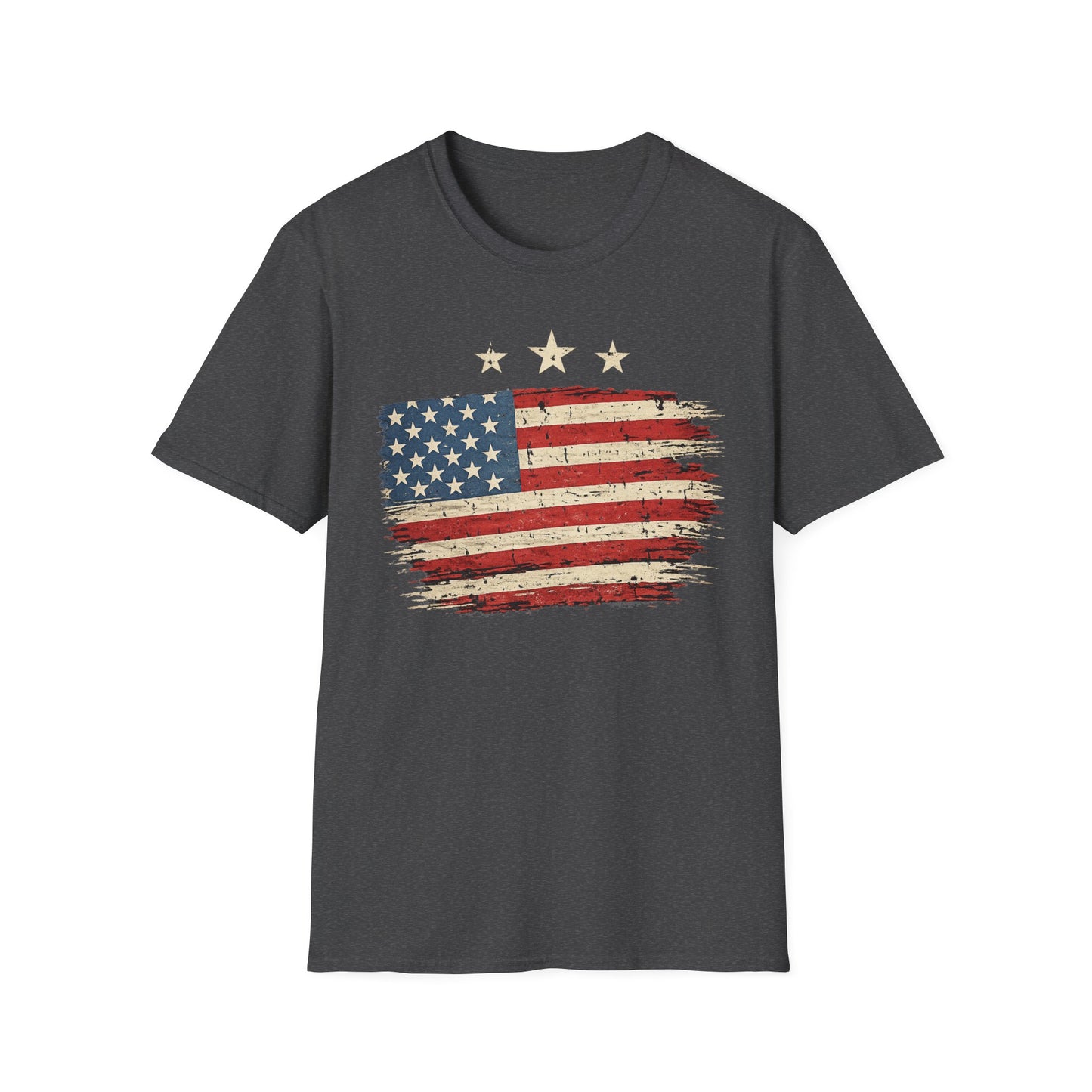 Vintage Distressed American Flag T-Shirt | Patriotic USA Tee | 4th of July Shirt