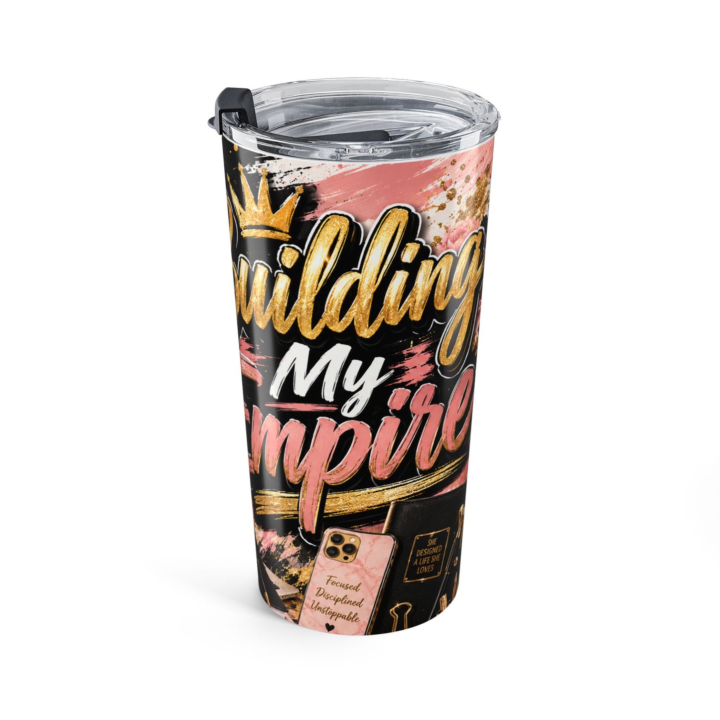 Built My Empire 20oz Skinny Tumbler | Inspirational Coffee Mug | Boss Babe Travel Cup | Gift for Entrepreneur