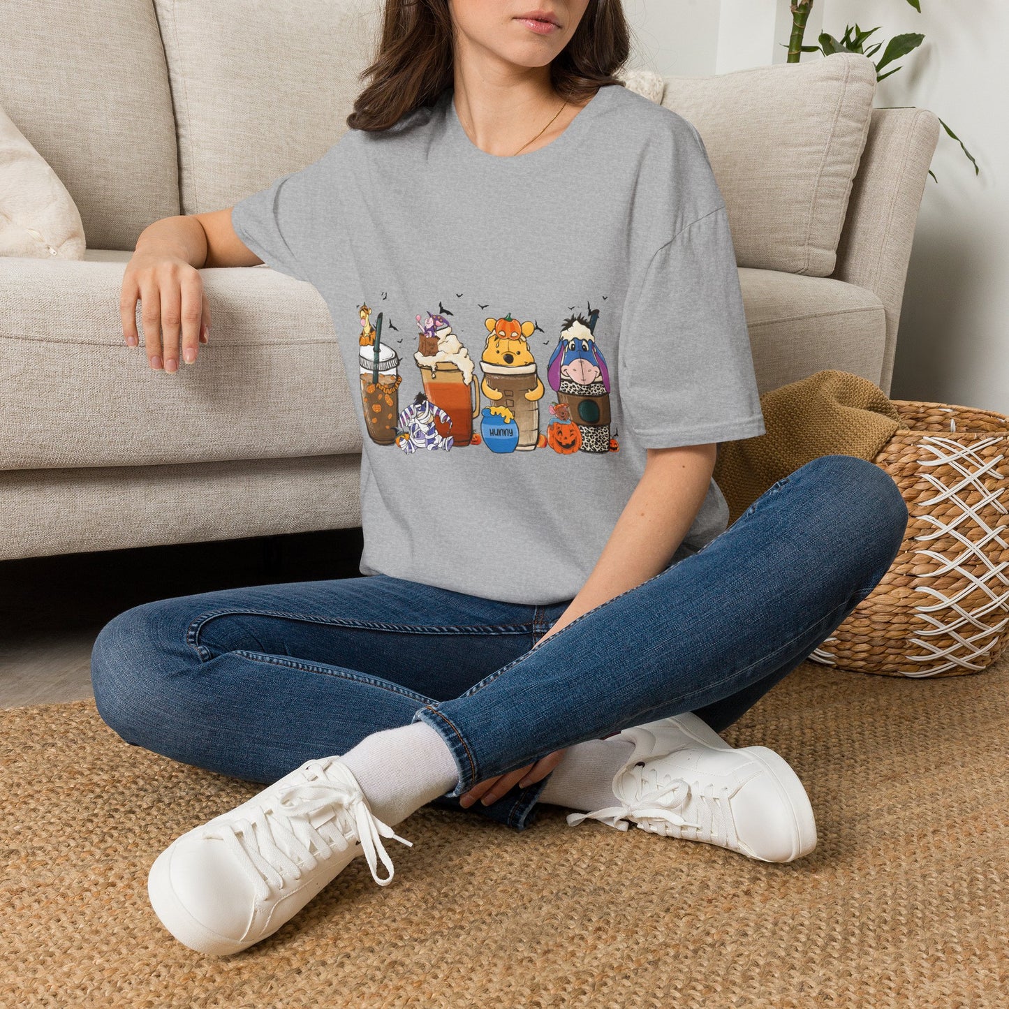 Cute Fall T-Shirt | Pumpkin Latte Cow & Friends Graphic Tee