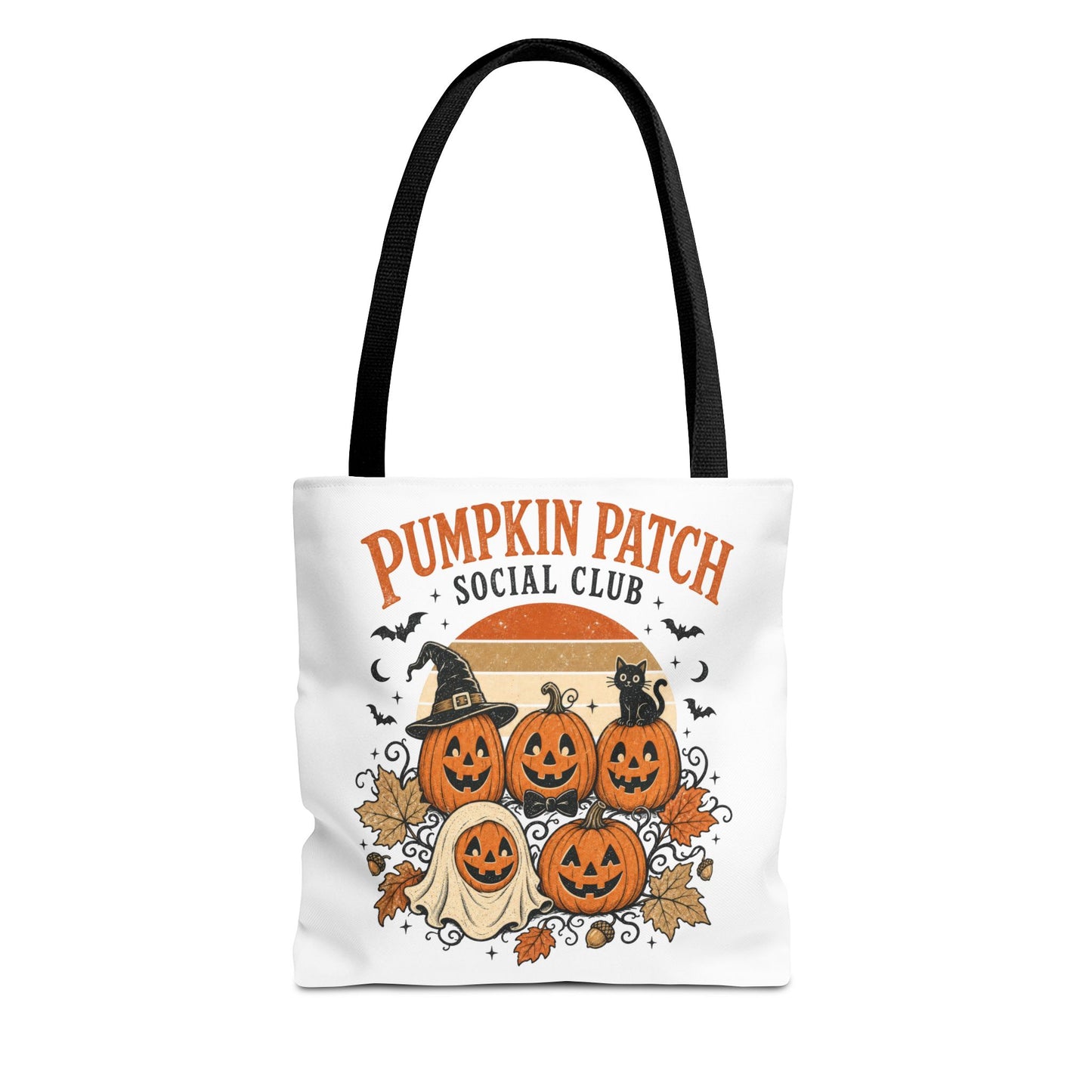 Pumpkin Patch Social Club Tote Bag | Cute Fall Halloween Market Bag