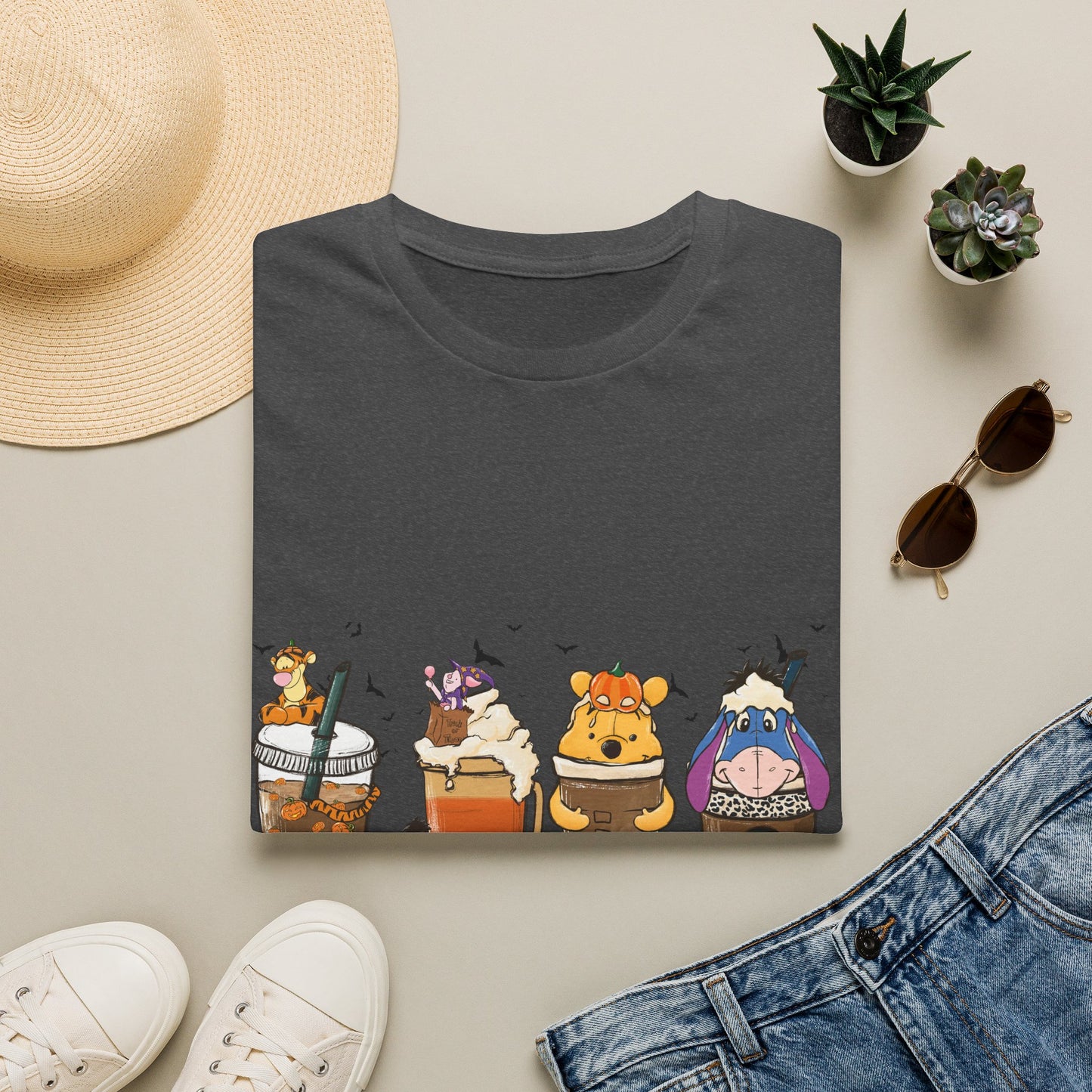 Cute Fall T-Shirt | Pumpkin Latte Cow & Friends Graphic Tee