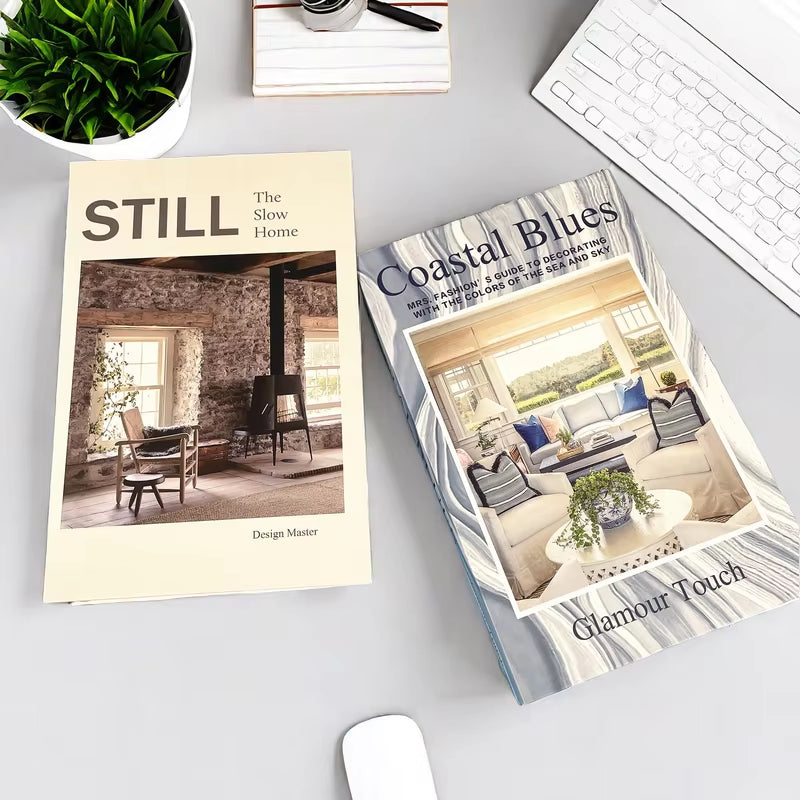 Luxury Home Decor Fake Book Storage Box Decorative Books Designer Coffee Table Books Bedroom Shooting Prop Fashion Magazine Boho